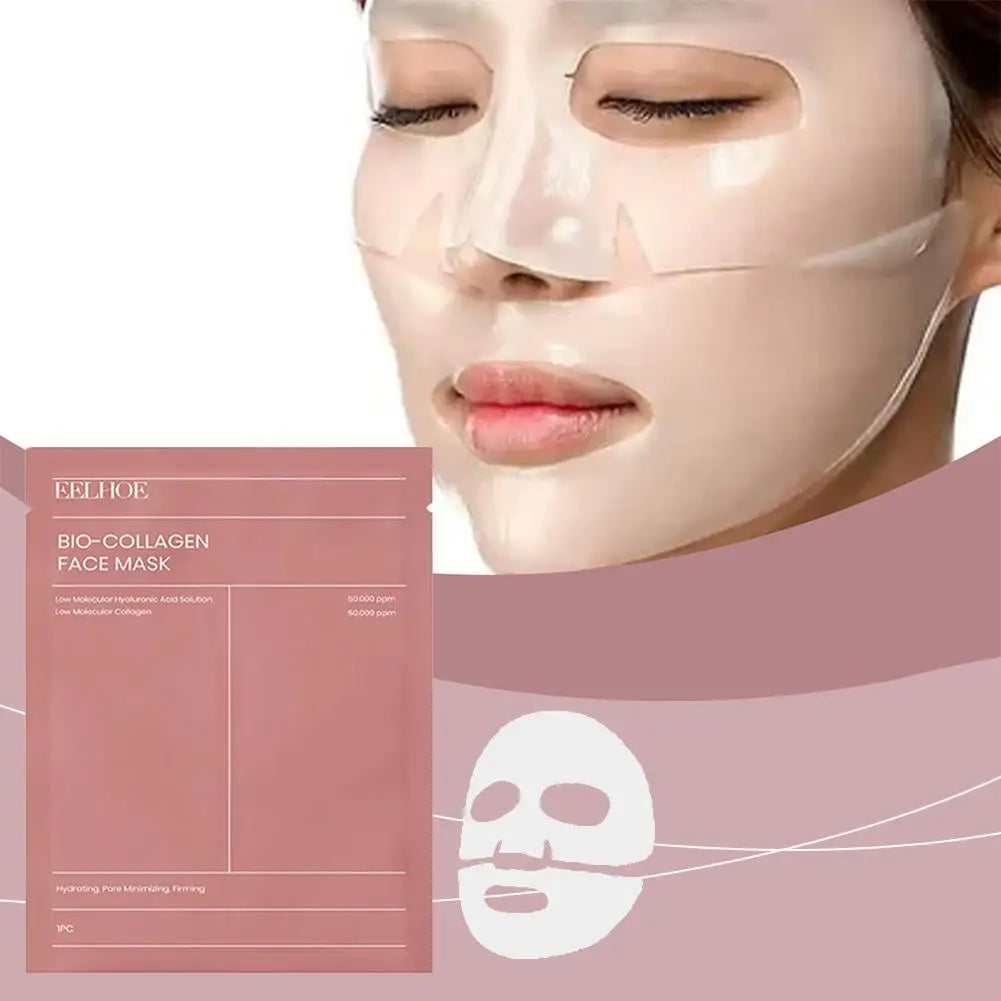 eelhoe Bio-Collagen Facial Mask - 5pcs Deep Moisturizing & Anti-Aging Hydrogel Masks
